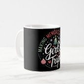 クリスマス女子旅の思い出作り コーヒーマグカップ (正面左)
