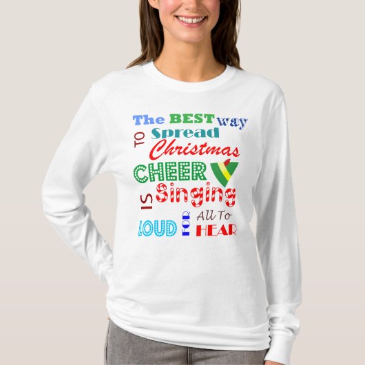 クリスマス女子Tシャツ Tシャツ (正面)