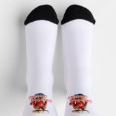 クリスマス女性のカーボーイカントリーロード女性のカーボーイブーツ ソックス (上部)