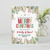 クリスマス妊娠のお知らせクリスマスカード シーズンカード (スタンド正面)