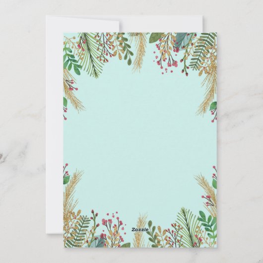 クリスマス妊娠のお知らせクリスマスカード シーズンカード (裏面)