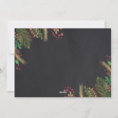 クリスマス妊娠のお知らせクリスマスカード シーズンカード (裏面)