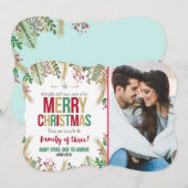 クリスマス妊娠のお知らせクリスマスカード シーズンカード (正面/裏面)