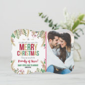 クリスマス妊娠のお知らせクリスマスカード シーズンカード (スタンド正面)