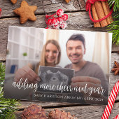 クリスマス妊娠のお知らせホリデーカード シーズンカード