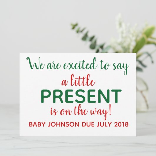 クリスマス妊娠の発表が明らかに シーズンカード (スタンド正面)