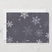 クリスマス妊娠の発表クリスマス写真 シーズンカード (裏面)