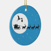 クリスマス妊娠オーナメント来-'to Town セラミックオーナメント (右)