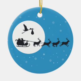 クリスマス妊娠オーナメント来-'to Town セラミックオーナメント