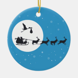 クリスマス妊娠オーナメント来-'to Town セラミックオーナメント