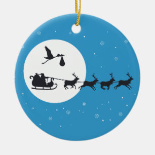 クリスマス妊娠オーナメント来-'to Town セラミックオーナメント