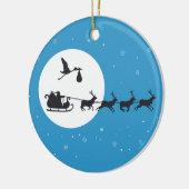 クリスマス妊娠オーナメント来-'to Town セラミックオーナメント (左)