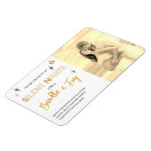 クリスマス妊娠バンドルの喜び写真 マグネット (左側)