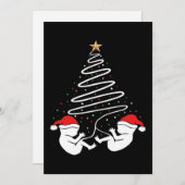 クリスマス妊娠ベビー双子クリスマス発表 シーズンカード (正面/裏面)