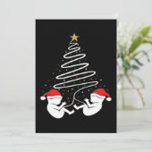 クリスマス妊娠ベビー双子クリスマス発表 シーズンカード (スタンド正面)