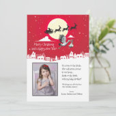 クリスマス妊娠写真ホリデーカード シーズンカード (スタンド正面)