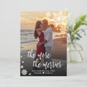 クリスマス妊娠告知カード 招待状 (スタンド正面)