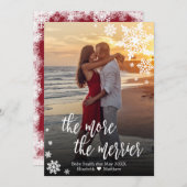 クリスマス妊娠告知カード 招待状 (正面/裏面)