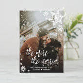 クリスマス妊娠告知カード 招待状 (スタンド正面)