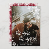 クリスマス妊娠告知カード 招待状 (正面/裏面)