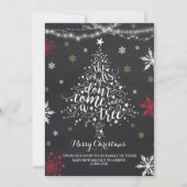 クリスマス妊娠告知クリスマスベビー シーズンカード (正面)