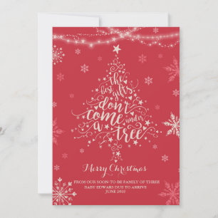 クリスマス妊娠告知クリスマスベビー シーズンカード
