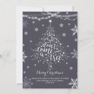 クリスマス妊娠告知クリスマスベビー シーズンカード