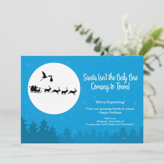 クリスマス妊娠告知来写真の街 シーズンカード (スタンド正面)