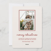 クリスマス妊娠発表2枚組写真 シーズンカード (裏面)