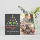 クリスマス妊娠超音波告知ツリー シーズンカード (スタンド正面)