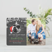 クリスマス妊娠超音波告知Joy シーズンカード (スタンド正面)