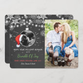 クリスマス妊娠超音波告知Joy シーズンカード (正面/裏面)