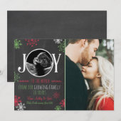 クリスマス妊娠超音波告知Joy シーズンカード (正面/裏面)