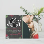 クリスマス妊娠超音波告知Joy シーズンカード (スタンド正面)