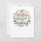 クリスマス妊娠 案内状 (正面)