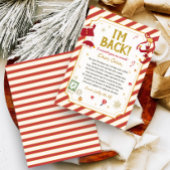 クリスマス妖精の到着レターカード 招待状