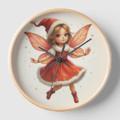 クリスマス妖精の壁時計 壁時計 (正面)