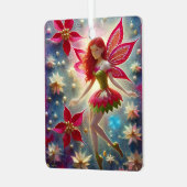 クリスマス妖精コレクション - 赤毛 メタルオーナメント (正面左)