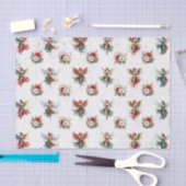 クリスマス妖精&ポインセティアスティッシュペーパー 薄葉紙 (クラフト)