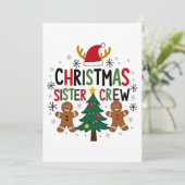 クリスマス姉妹クルーフェスティブジンジャーブレッドフレンド 招待状 (スタンド正面)