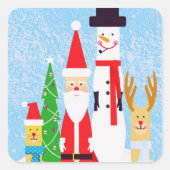 クリスマス姿 スクエアシール (正面)