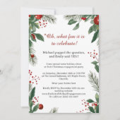 クリスマス婚約パーティ 招待状 (正面)