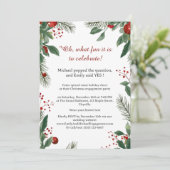 クリスマス婚約パーティ 招待状 (スタンド正面)