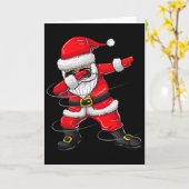 クリスマス子供へダビングサンタボーイガールクリスマスGIF カード (黄色い花)