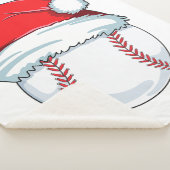 クリスマス子供へ野球男子ボールサンタパジャマ シェルパブランケット (3/4)