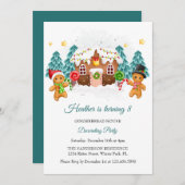 クリスマス子供へ飾り誕生日パーティー 招待状 (正面/裏面)