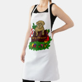 クリスマス子犬 エプロン (インサイチュ)