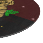 クリスマス子犬 カッティングボード (角)