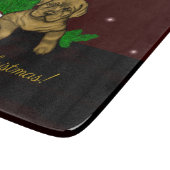 クリスマス子犬 カッティングボード (角)