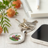 クリスマス子犬 キーホルダー (側面)